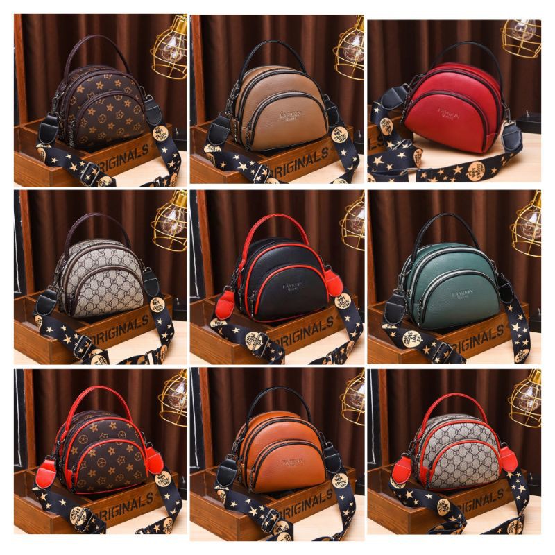 BJ15105 - BLACK/BROWN/GREEN/KHAKI/RED/GD/FLOWER - TAS SLEMPANG TAS WANITA FASHION IMPORT MODIS ELEGAN TERMURAH TERLARIS TERBARU BAGSTORE JAKARTA TAS BATAM JT07003 ELJ5105 LT1011 BQ2736 VC83638 CR7146