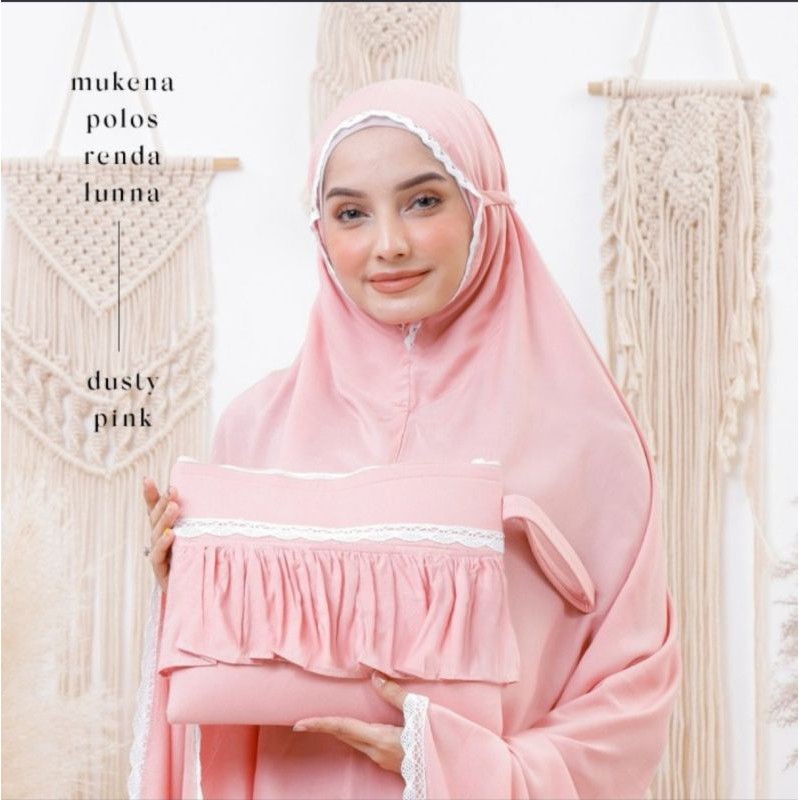 MUKENA RAYON POLOS DEWASA RENDA