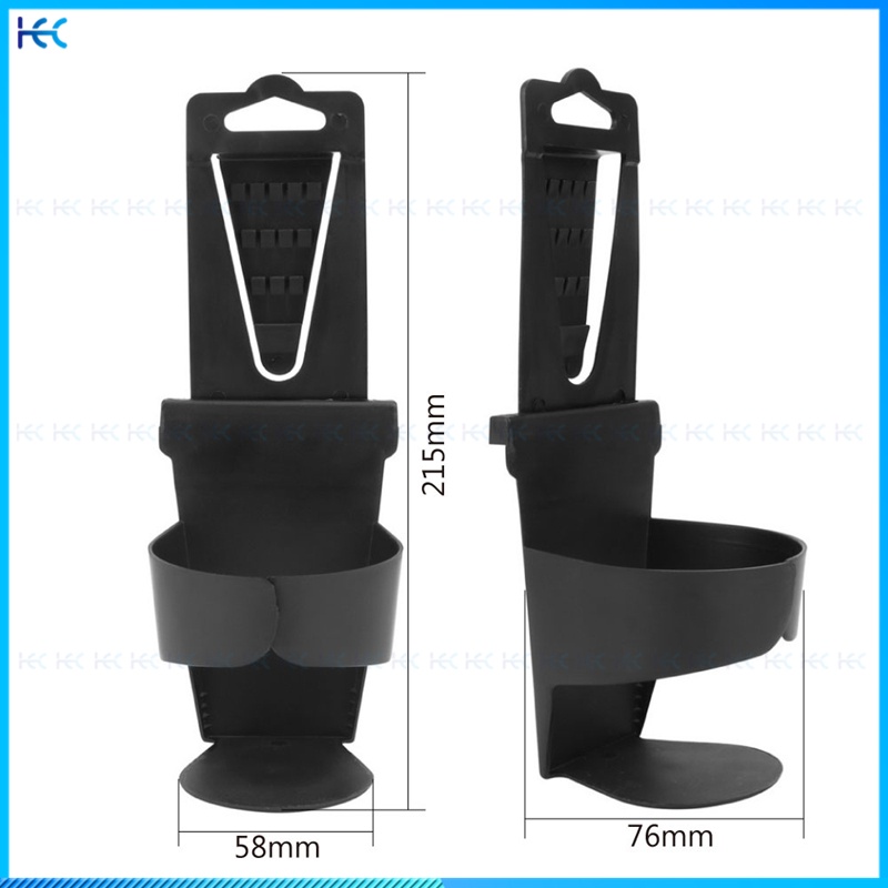 Set Holder Botol Minuman Universal Warna Hitam Untuk Pintu Mobil / Truk