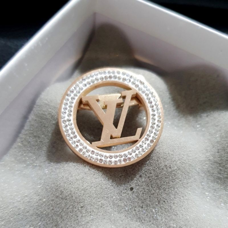 Bros Bahan Titanium import Brooch Branded Band Motif elv Mata untuk hiasan baju di dada kualitas Import Peniti Baju Import Brooch Titanium Stainless steel Premium Quality Fashion import bahan Bagus B2