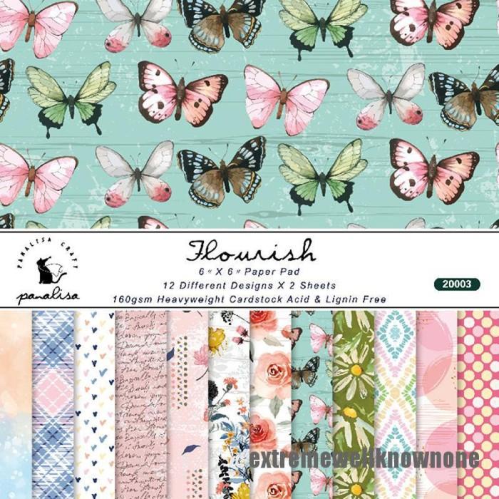 

Kertas Fax | (Terlaris) 24 Lembar 6 X6 Kertas Latar Belakang Scrapbook Motif Bunga Kualitas Terbaik