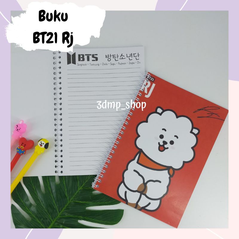 Buku Note Notes Ring RJ BT 21 Jin Seokjin B t s kpop