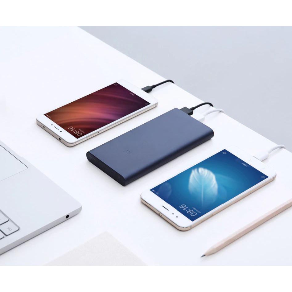 Xiaomi Power Bank 10000mAh 2nd Generation 2 USB Port (ORIGINAL) - Silver