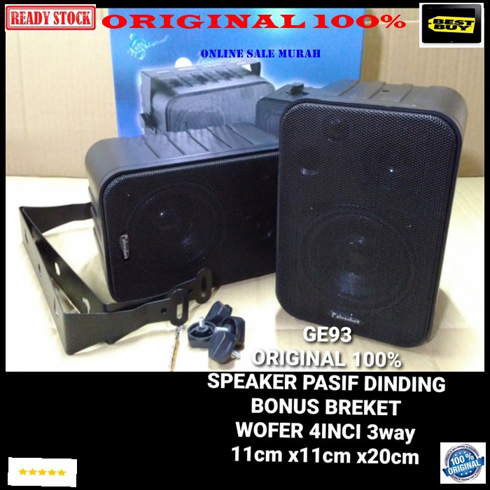 G93 Original 100% Speaker gantung spk dinding speaker tembok pasif PASSIVE ori karaoke vocal vokal audio tembok sound musik pro sound asli super bass sound system sistem pengeras suara G93   BISA KESEGALA JENIS POWER AMPLI  SPEAKER PASIF 2PCS BREKET BONUS