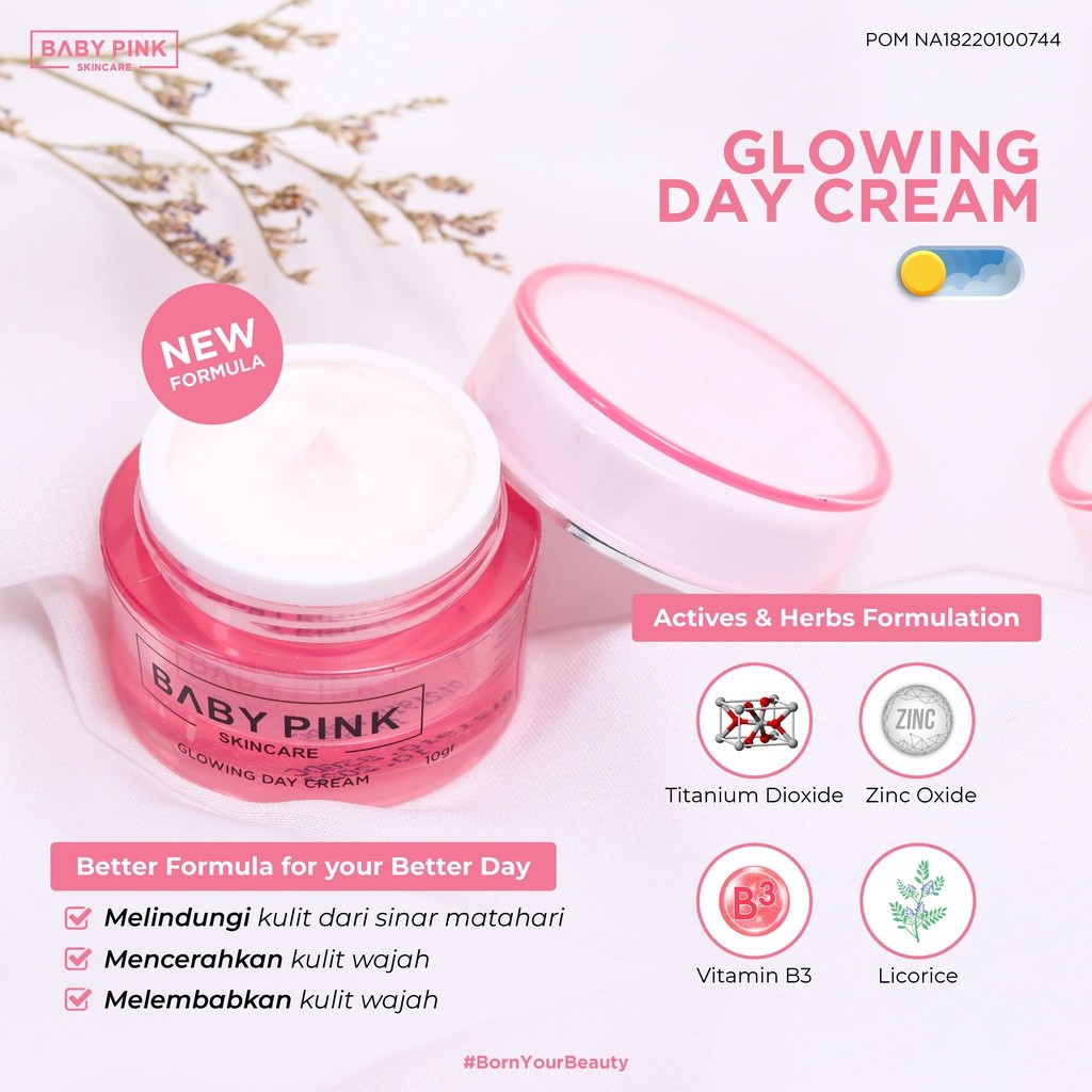 Baby Pink Skincare Glowing Day Cream 10 gr