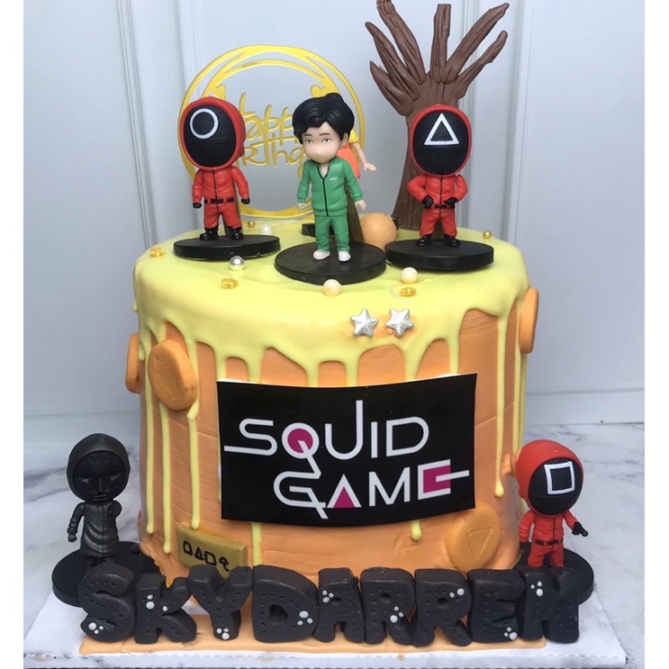 

Kue Ulang Tahun Squid Game / Cake Ultah Squid Game / Squid Game Cake
