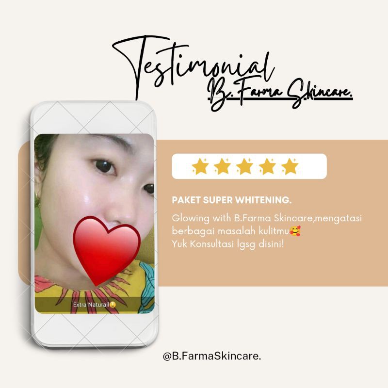 B.Farma Skincare/Farmasi/Cream Dokter/Aman/BPOM/Testimoni.