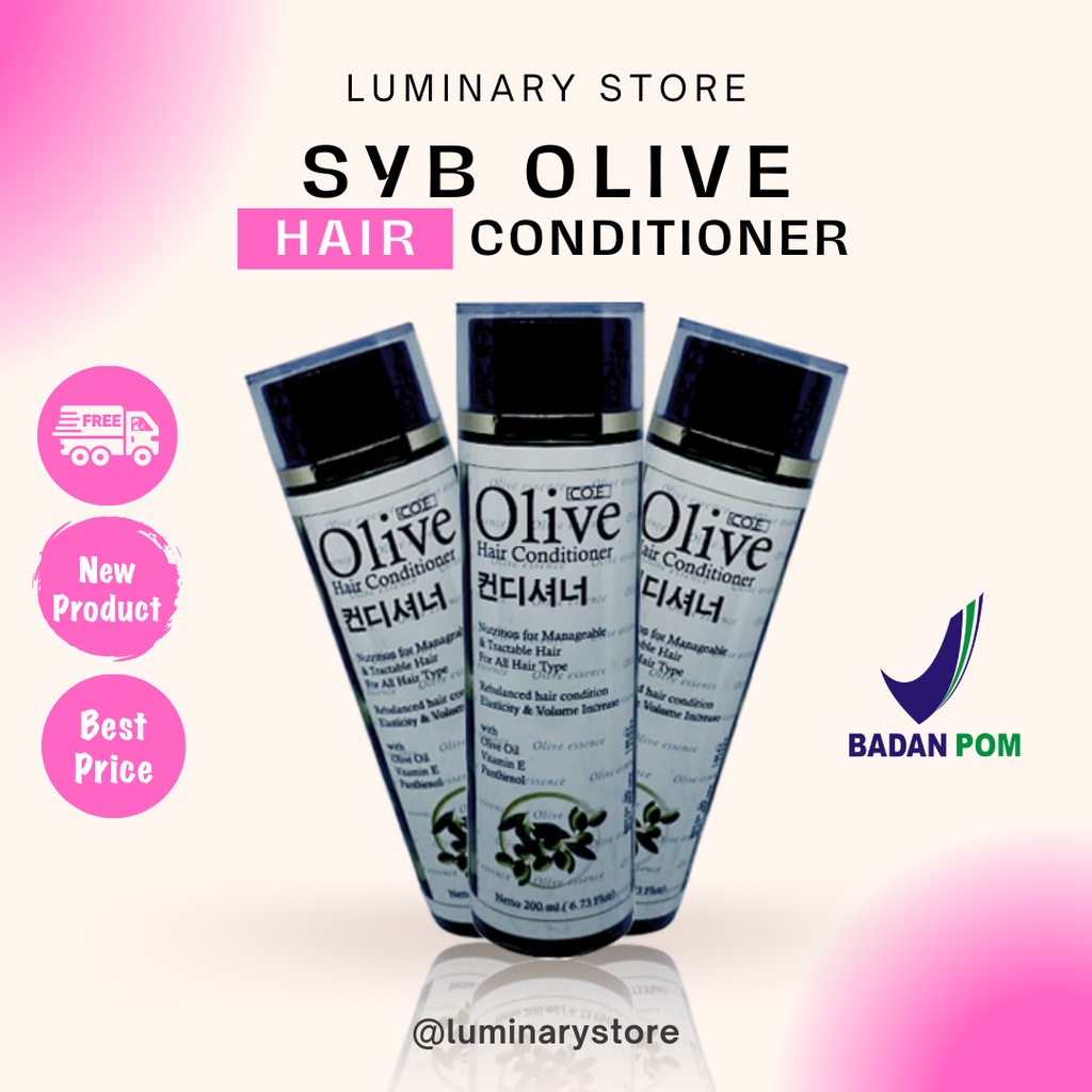 SYB CONDITIONER OLIVE KOREA BPOM KERATIN HAIR TREATMENT PERAWATAN RAMBUT CONDITIONER RAMBUT HAIRFALL