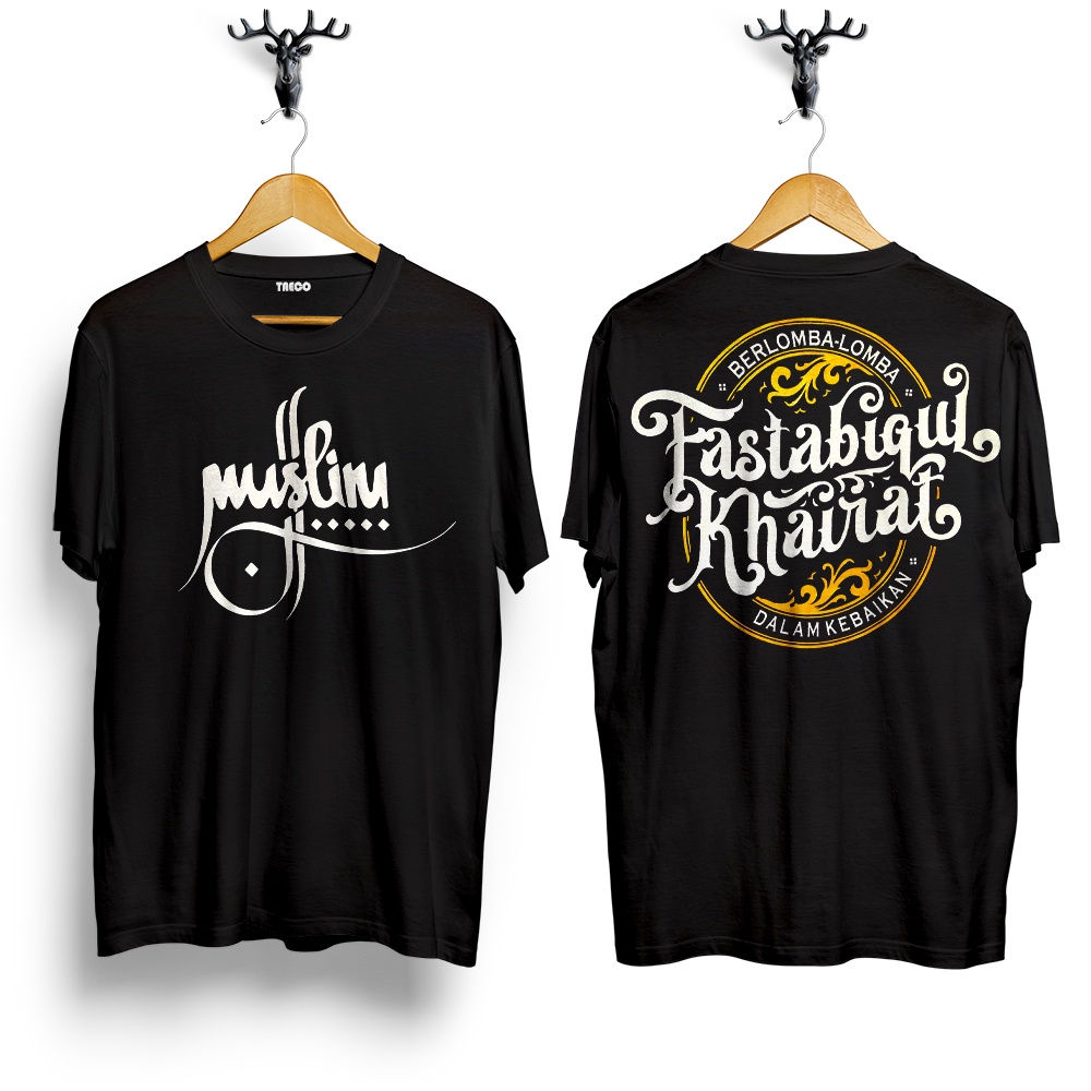 Sigai Kaos Distro pria keren muslim FASTABIQUL KHAIRAT / kaos pria / kaos dakwah / kaos islami
