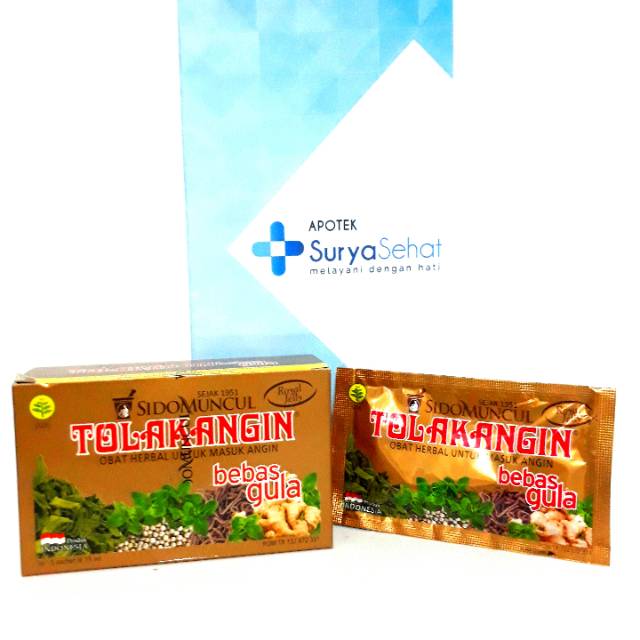 Sidomuncul TOLAK ANGIN BEBAS GULA 1 box @isi 5 sachet @ 15 ml (Obat Masuk Angin)