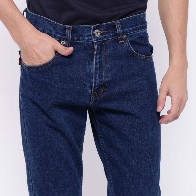 Edwin Celana Jeans Slim Fit Pria Panjang Biru Roma 04 - Biru, 27