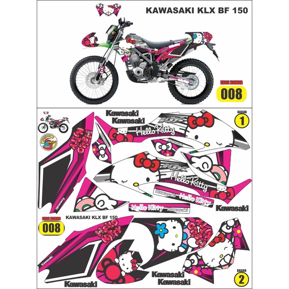 Sticker striping klx bf se / decal klx bf / variasi klx bf / kawasaki klx bf / klx bf 2015 - 2019