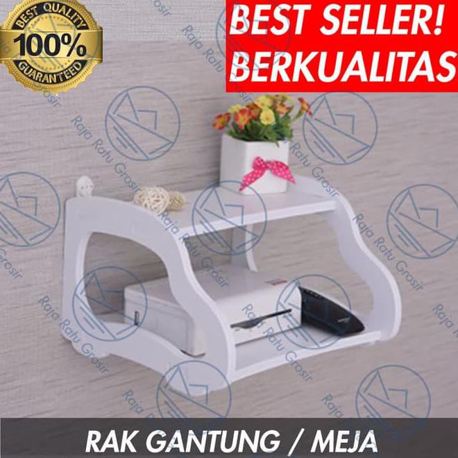 Rak Dinding Router Wifi Modem Telepon Buku Alat Tulis Serbaguna S435