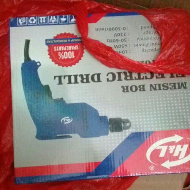 Hld10re Mesin Bor Bisa Kiri Kanan Reverseable 10mm H&l Hl 10 Dre H&l