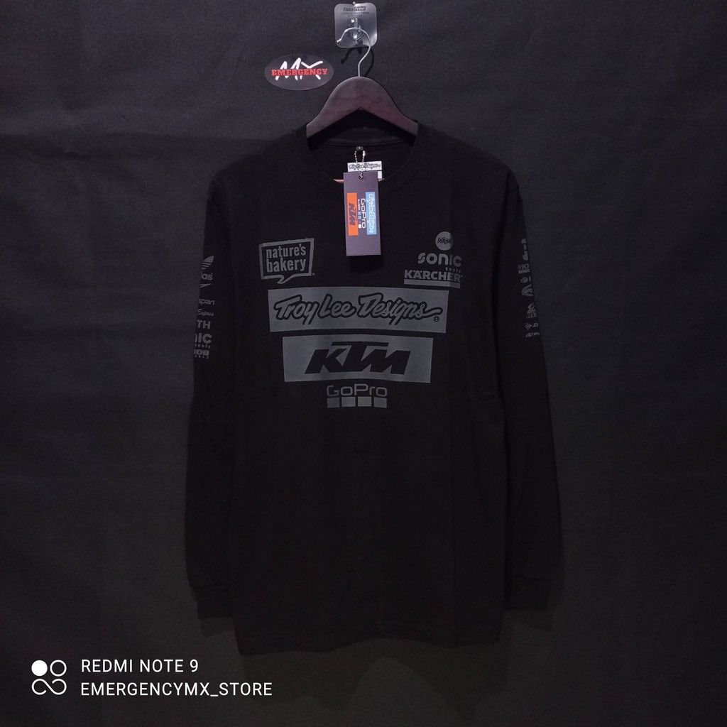 Jual Kaos Mx Cross Lengan Panjang Tld Ktm Black Shopee Indonesia