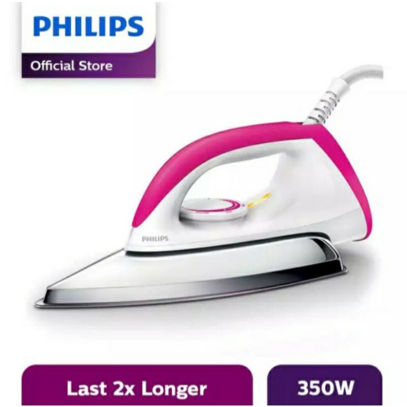 Setrika Philips Classic HD1173/40 350W - Pink