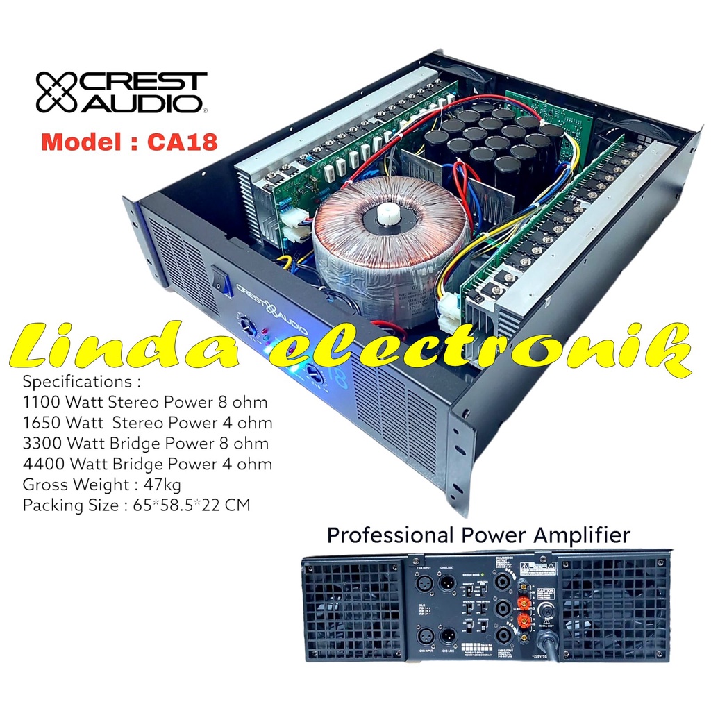 Power Crest Audio ca18 crest audio ca 18