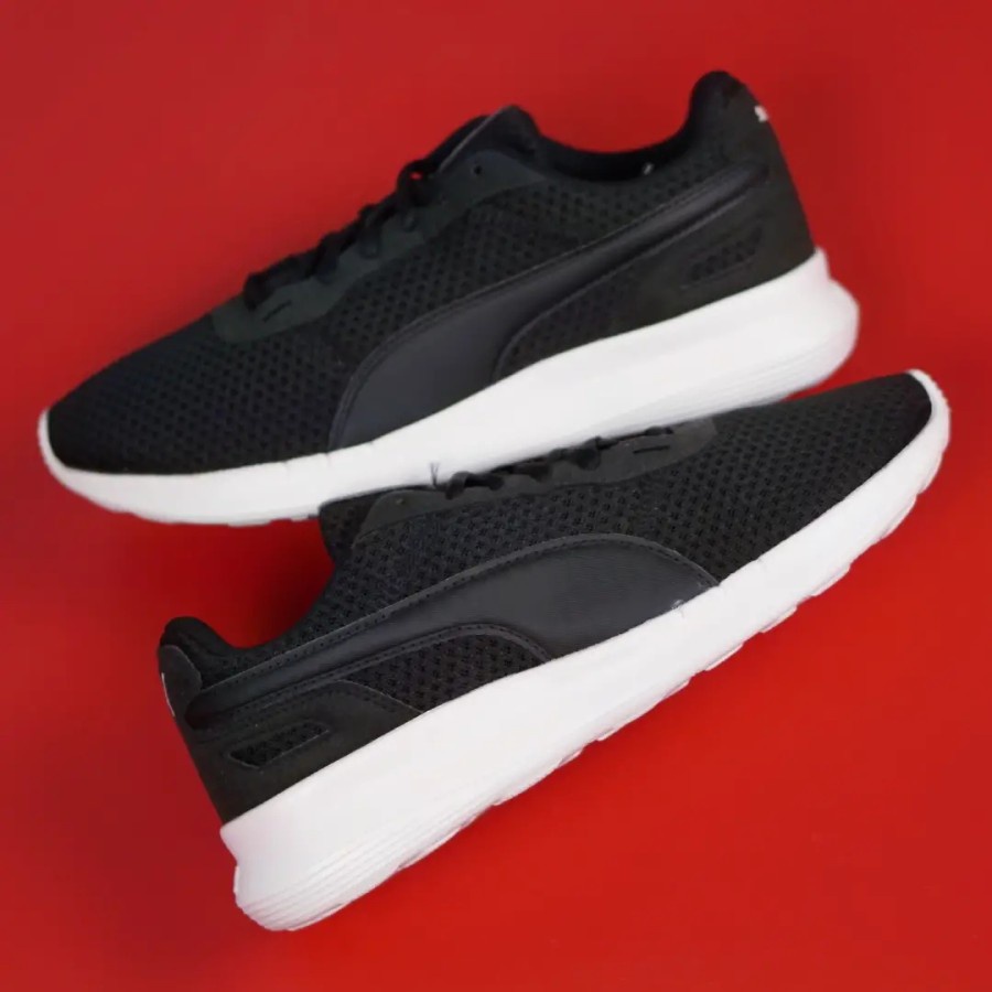 ORIGINAL Puma Activate Black White Sepatu Wanita Lari Olahraga BNIB