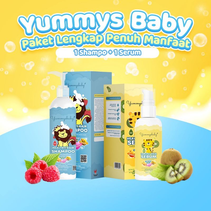 YUMMY BABY SHAMPOO &amp; SERUMM - PENUMBUH RAMBUT BAYI