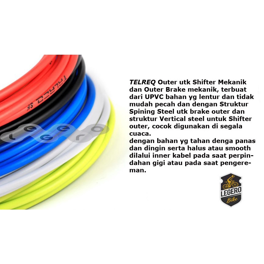 TRLREQ Outer kabel sepeda Shifter dan Kabel Rem sepeda