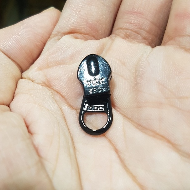 Kepala Resleting YKK Cebol Terbalik Nomor 5 Hitam Per Pak isi 100 pcs
