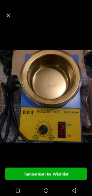 solder pot besar 300watt alat pelebur timah untuk memasak timah