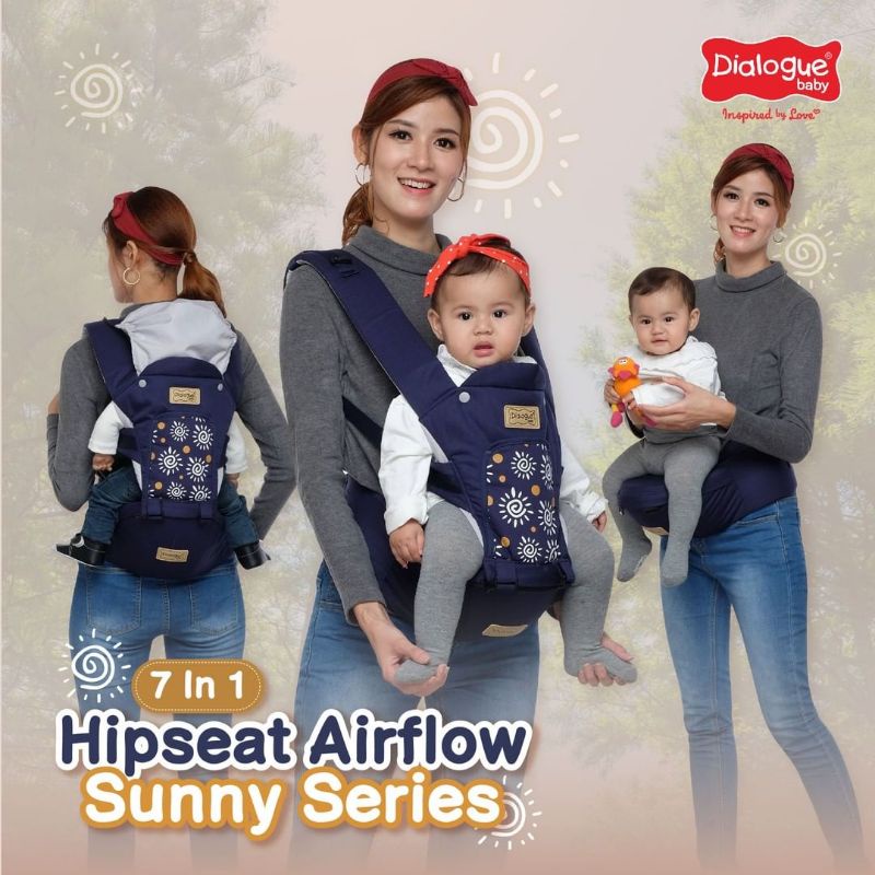Dialogue Baby Hipseat Airflow 7 in 1 Moonlight Series - DGG1035