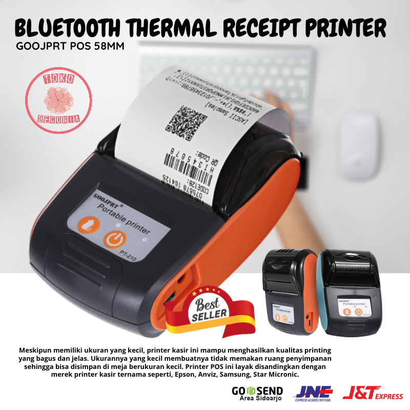 Jual Printer Bluetooth Mini Thermal Portable Printer Kasir Goojprt