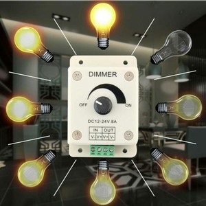 Dimmer DC 12-14 volt 8 Ampere dimmer LED dimmer motor