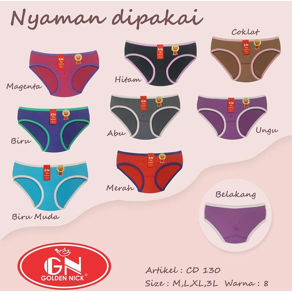 Cd Golden Nick 130 JAHITAN BELAKANG Rainbow |tx