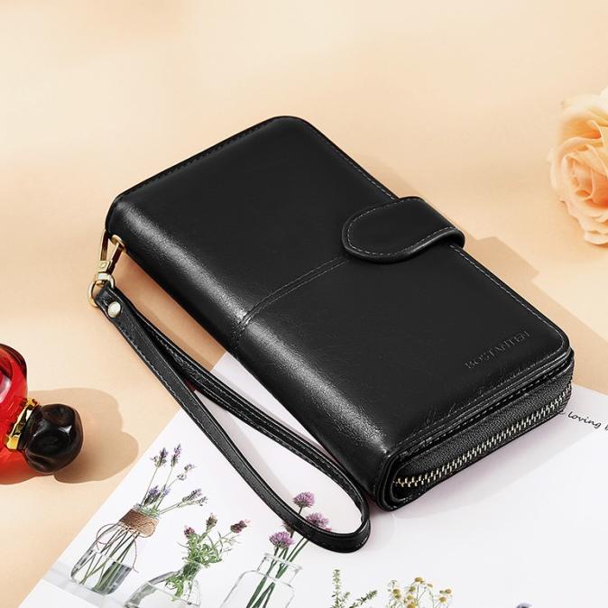 Bostanten Dompet Wanita Dompet Panjang Dompet Ritsleting Clutch Wanita