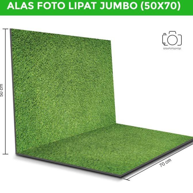 TERLARIS-PRODUK ALAS FOTO LIPAT JUMBO RUMPUT 50X70CM / BACKGROUND FOTO BESAR (GRJ-02)