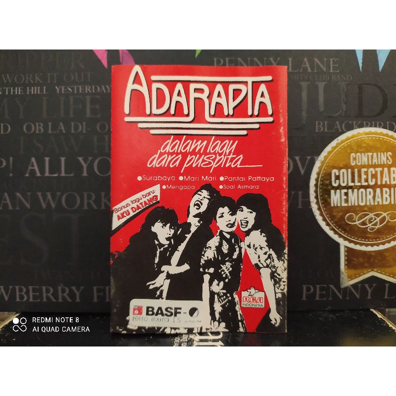 Kaset Pita : ADARAPTA - dalam lagu dara puspita...