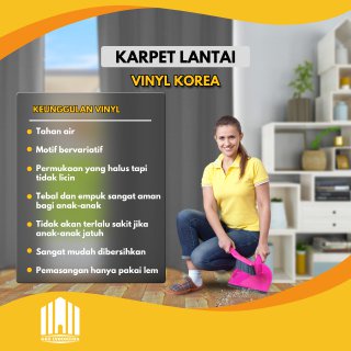 KARPET LANTAI VINYL METERAN  TEBAL IMPORT