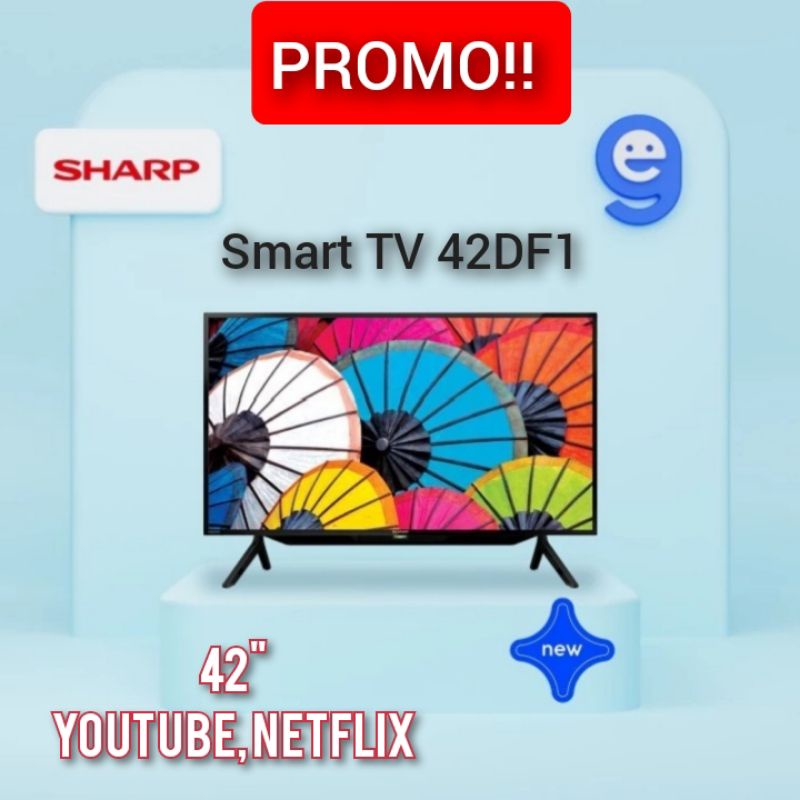 SMART TV SHARP 42 INCH 42DF1 BISA YOUTUBE PROMO