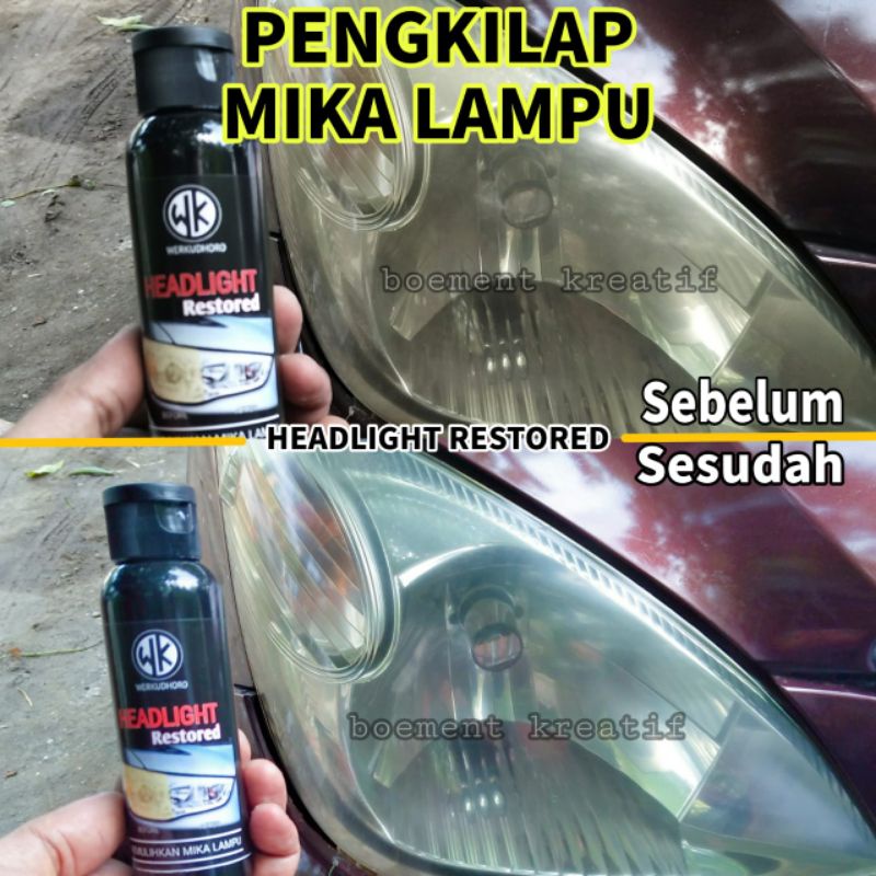 PENGKILAP LAMPU MOBIL/PENGKILAP MIKA LAMPU/HEADLIGHT POLISH/PEMBERSIH JAMUR LAMPU MOTOR &amp; MOBIL