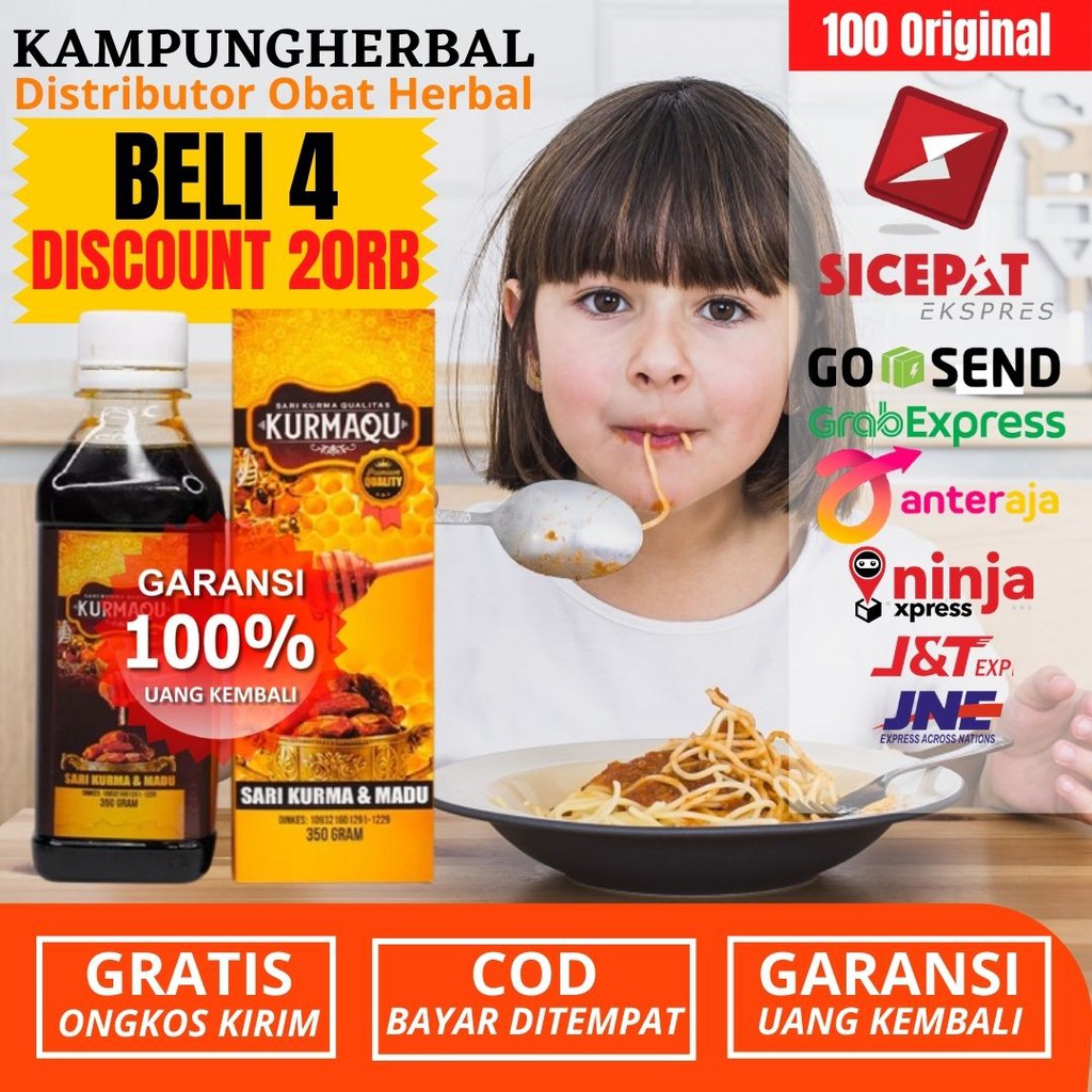 Kurmaqu Syrup 350ml Vitamin Penambah Nafsu Makan Anak-Suplemen Penambah Nafsu Makan Anak HALAL