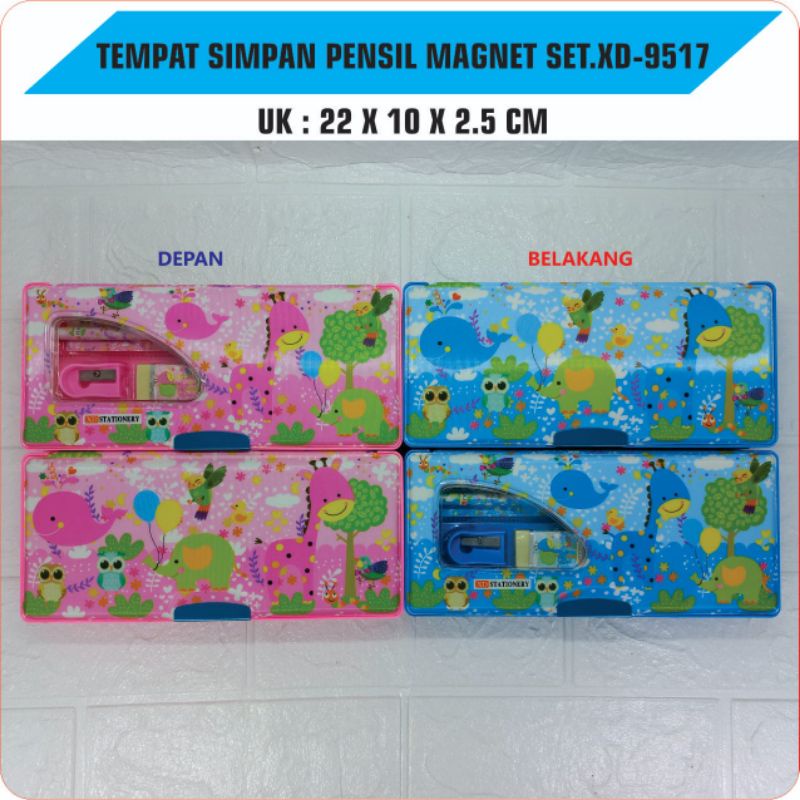 

Tempat Pensil Magnet + Set Alat Tulis/Kotak Pensil Magnet Anak-Anak Karakter