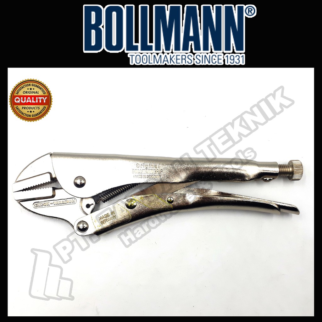 BOLLMAN B0200-0210 - Straight GRIP / TANG JEPIT LURUS 10 INCH