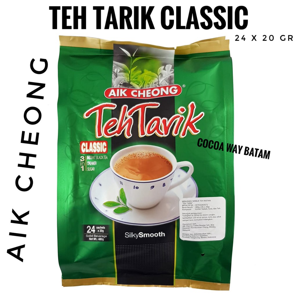 

Aik Cheong Teh Tarik Classic 480gr / Minuman Seduh Aikcheong