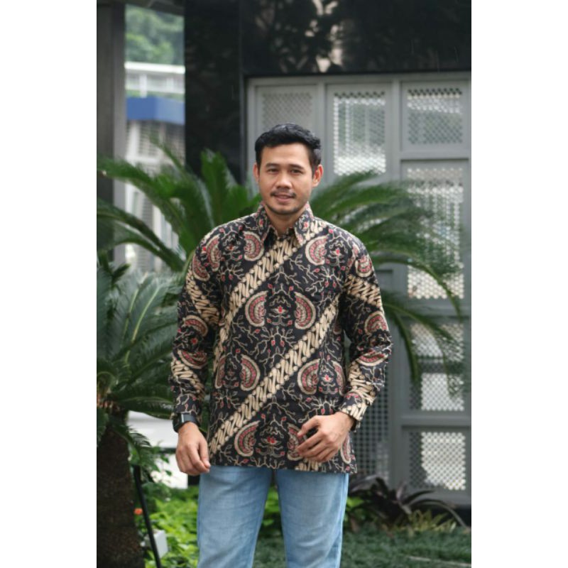 KEMEJA BATIK PANJANG COWO TERBARU