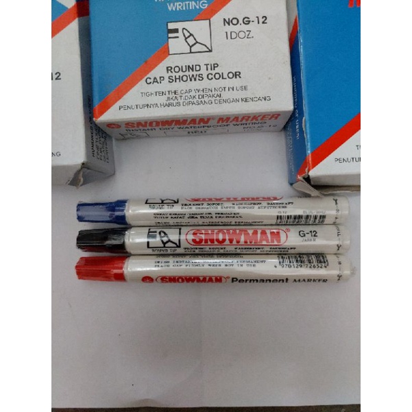 

Spidol Snowman Permanent Marker G-12