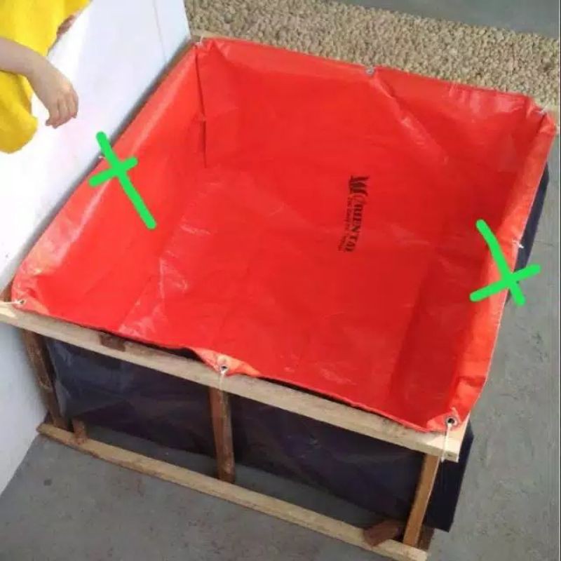 KOLAM TERPAL IKAN 1 X 50 X 50 merek DIAMOND A12