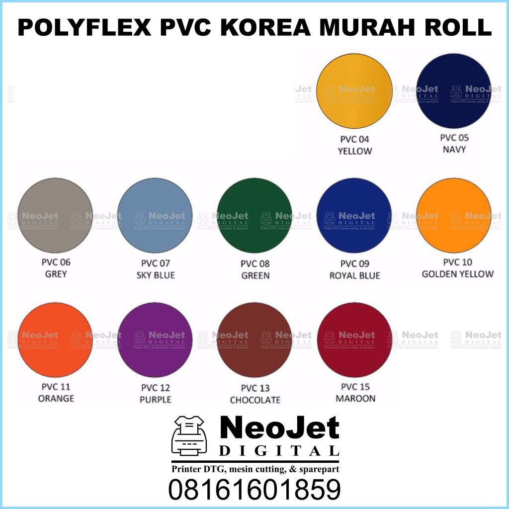 Polyflex PVC Korea Murah Roll 25 meter Poliplek Poliflek