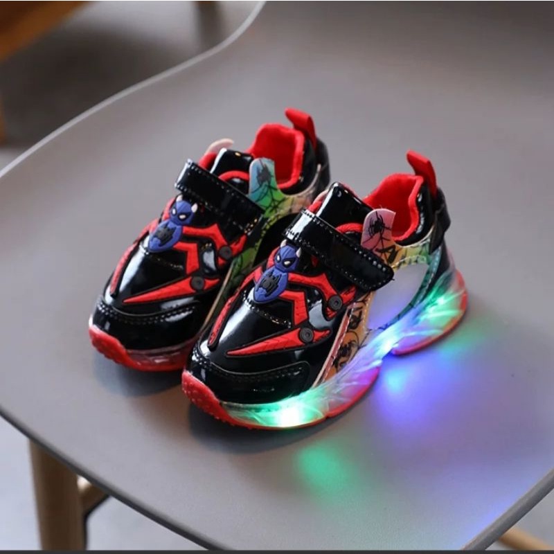 (COD)Sepatu Sneaker Speedy LED Sepatu Anak laki Sepatu Anak Casual Sepatu anak menyala mulai size 23-30 usia 1,5-5 tahun