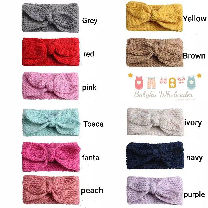 Bandana rajut bayi pita / Baby headband knit