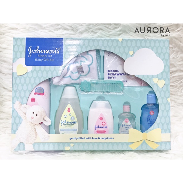 JOHNSON BABY GIFT SET BOX PAKET PERAWATAN BAYI JOHNSON SABUN DAN SHAMPO BAYI