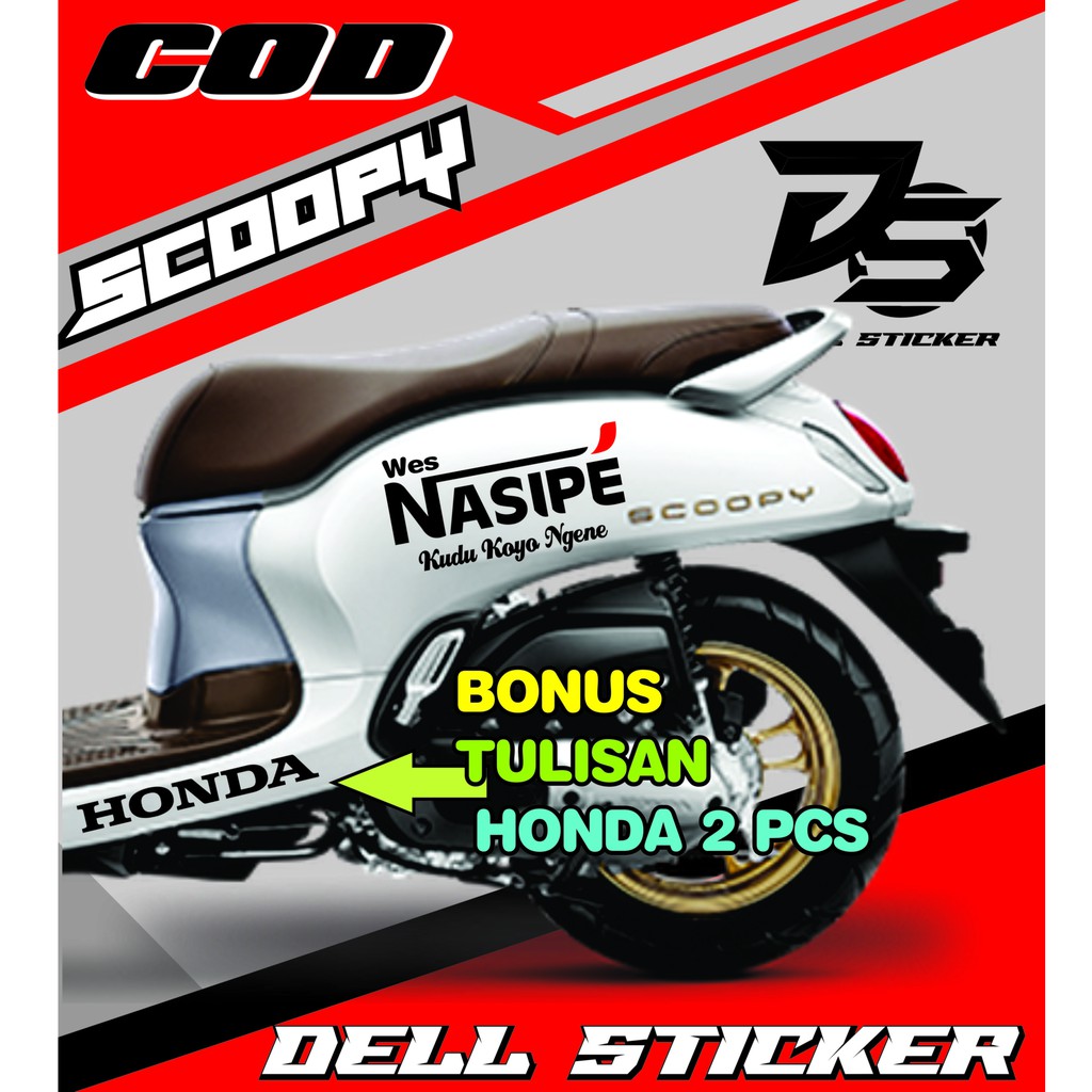 STICKER SCOOPY NASIPE / STICKER OPEN BO / OB / OPEN BO /  SUPRIME