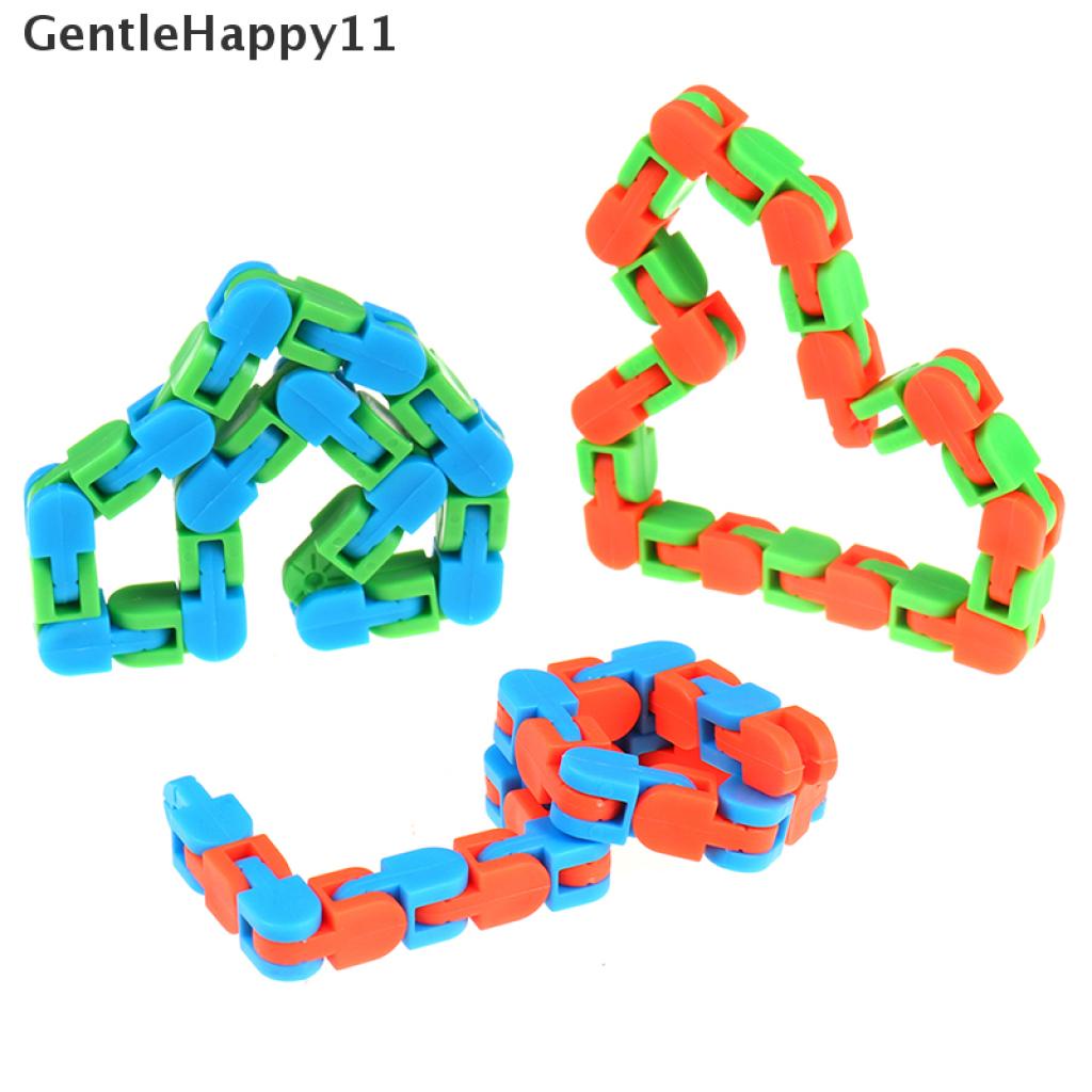 Gentlehappy Wacky Tracks Snap and Click Mainan Anak Autism Snake Puzzles Classic Sensory Toy