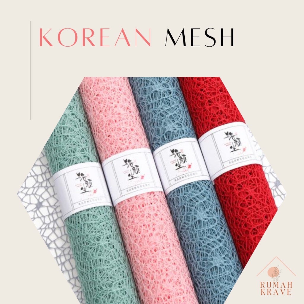 

RUMAH KRAVE - Flower mesh net jaring korean roll